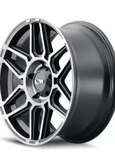 ION 146 Matte Black Machined With Dark 20X9 8X165.1 18MM 125.2MM Wheel                                     - 146-2981TM18 - Image 2