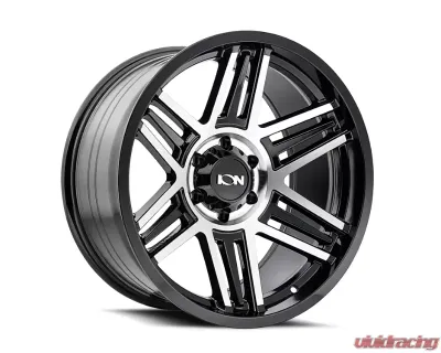 ION 147 Gloss Black Machined 17X9 8X180 0MM 124.1MM Wheel - 147-7978BM0