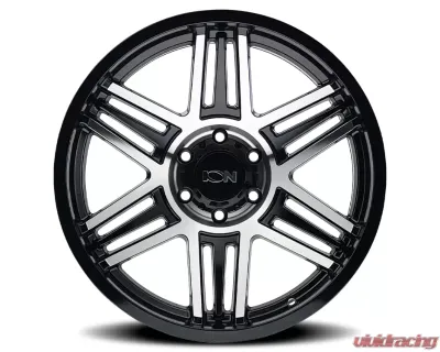 ION 147 Gloss Black Machined 17X9 8X180 0MM 124.1MM Wheel - 147-7978BM0