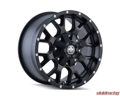 Mayhem Warrior 8015 Matte Black 20X9 6X135/6X139.7 -8MM 106MM Wheel - 8015-2937MB-8
