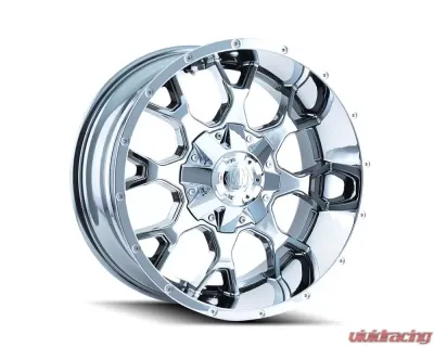 Mayhem Warrior 8015 Chrome 18X9 5X114.3/5X127 18MM 87MM Wheel - 8015-8956C18