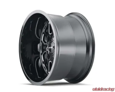 Mayhem Wheels Mayhem Cogent 8107 Gloss Black Milled 22x10 Wheel 6x135/6x139.7 -19mm 106mm - 8107-22137BM