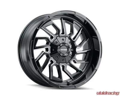 Mayhem Wheels Mayhem Flywheel 8111 Gloss Black Milled 20x9 5x127 5x5 5x139.7 0mm 87.1mm Wheel - 8111-2952BM