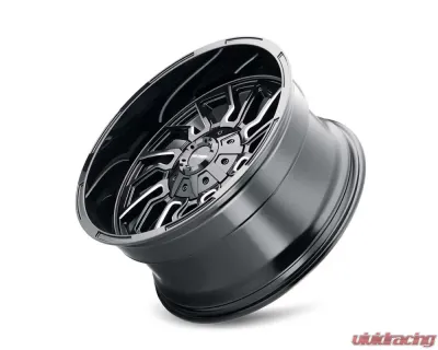 Mayhem Wheels Mayhem Flywheel 8111 Gloss Black Milled 20x9 5x127 5x5 5x139.7 0mm 87.1mm Wheel - 8111-2952BM