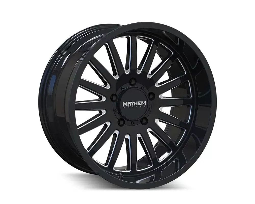 Mayhem Utopia 8114 Gloss Black Milled 20X9 5x127 | 5x5 0mm 71.5mm Wheel - 8114-2973BM