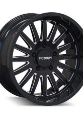 Mayhem Wheels Utopia 8114 Gloss Black Milled 22X12 6X139.7 -44MM Wheel                                     - 8114-22283BM - Image 3