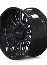 Mayhem Wheels Utopia 8114 Gloss Black Milled 22X12 6X139.7 -44MM Wheel                                     - 8114-22283BM - Image 2