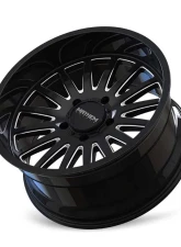 Mayhem Wheels Utopia 8114 Gloss Black Milled 22X12 6X139.7 -44MM Wheel                                     - 8114-22283BM - Image 3