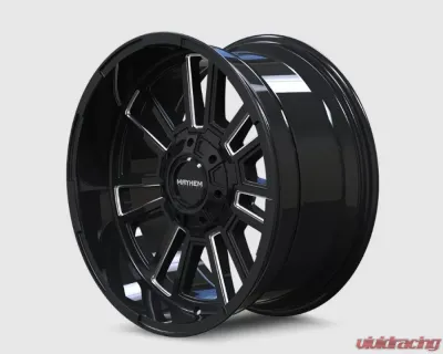 Mayhem Wheels Apollo 8115 Gloss Black Milled Wheel 20x9 8x170 0mm 125.2mm - 8115-2970BM