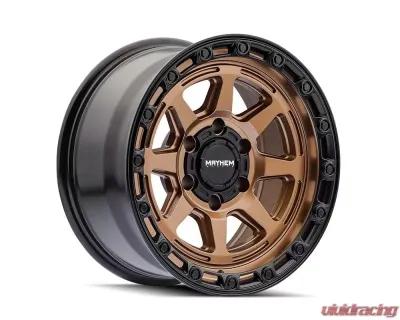 Mayhem Wheels Ridgeline Wheel 17x8.5 6x139.7 6mm Satin Bronze - 8306-7883BZ6