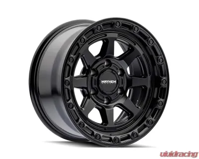 Mayhem Wheels Ridgeline Wheel 17x8.5 6x139.7 6mm Satin Black for Trucks - 8306-7883MB6