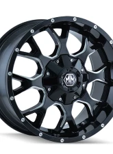Mayhem Wheels Warrior 8015 Wheel 17x9 8x170 18mm 125.2mm Matte Black                                     - 8015-7970M18 - Image 2