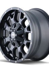 Mayhem Wheels Warrior 8015 Wheel 20x10 8x165.1 -25mm 130.8mm Gloss Black Machined                                     - 8015-2181MB - Image 2