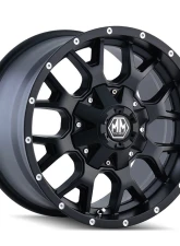 Mayhem Wheels Warrior 8015 Wheel 20x10 8x165.1 -25mm 130.8mm Gloss Black Machined                                     - 8015-2181MB - Image 2