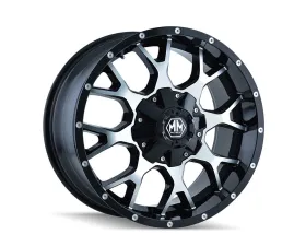 Mayhem Wheels Warrior 8015 Wheel 17x9 8x165.1 18mm 130.8mm Gloss Black Milled