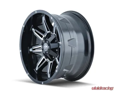 Mayhem Wheels Rampage 8090 Wheel 20x9 8x165.1 0mm 130.8mm Gloss Black Milled - 8090-2981M