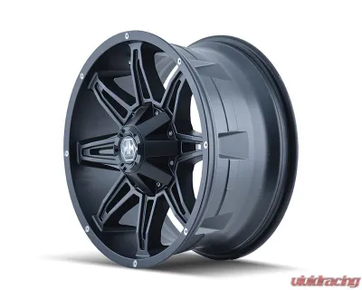 Mayhem Wheels Rampage 8090 Wheel 18x9 8x165.1 18mm 130.8mm Gloss Black Milled - 8090-8981MB18