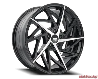 Mazzi Freestyle 377 Wheel 20x8.5 5x120 35mm Gloss Black Machined - 377-2812B