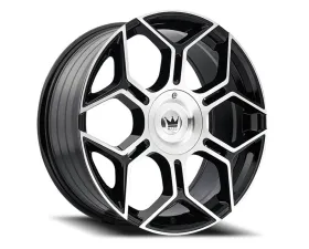 Mazzi Libra 379 Wheel 20x8.5 5x108 | 5x114.3 35mm Gloss Black w/ Machined Face