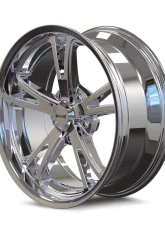 Ridler Wheels Aluminum 606 17x8 Chrome 5x120.65 Bolt Pattern                                     - 606-7861C - Image 2