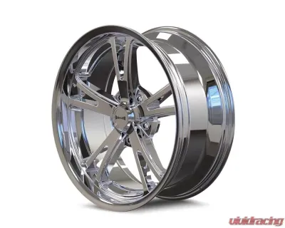 Ridler Wheels Aluminum 606 17x8 Chrome 5x120.65 Bolt Pattern - 606-7861C