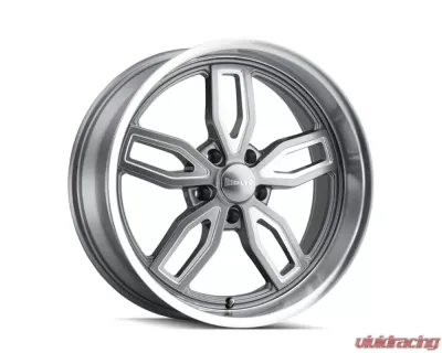 Ridler Wheels Aluminum 608 20x10 Grey Milled Spokes-Diamond Lip 5x120.65 Bolt Pattern - 608-2161G
