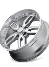 Ridler Wheels Aluminum 608 20x10 Grey Milled Spokes-Diamond Lip 5x120.65 Bolt Pattern                                     - 608-2161G - Image 3