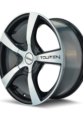 Touren Wheels TR90 3190 Wheel 16x7 5x105|5x108 42mm 72.62mm Gloss Black Machined                                     - 3190-6728M - Image 2