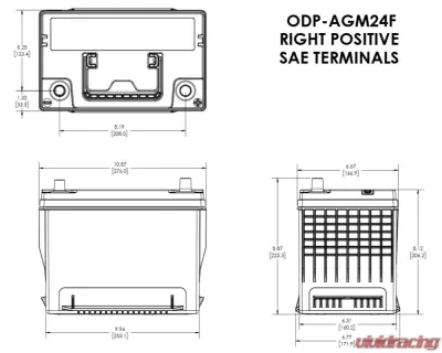 Odyssey Performance AGM Battery ELT-AGM24F - ODP-AGM24F