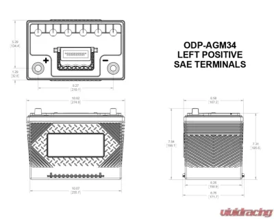 Odyssey Performance AGM Battery 34-790 - ODP-AGM34