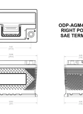 Odyssey Performance AGM Battery 48-720                                     - ODP-AGM48 H6 L3 - Image 2