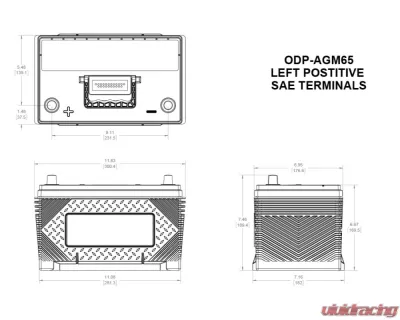 Odyssey Performance AGM Battery 65-760 - ODP-AGM65