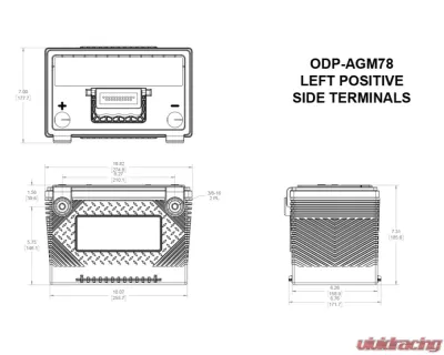 Odyssey Performance AGM Battery 78-790 - ODP-AGM78