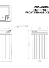 Odyssey Extreme AGM Battery PC625                                     - ODS-AGM16CL - Image 12