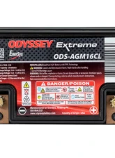 Odyssey Extreme AGM Battery PC625                                     - ODS-AGM16CL - Image 6