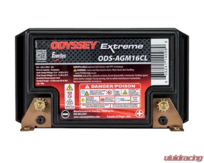 Odyssey Extreme AGM Battery PC625 - ODS-AGM16CL