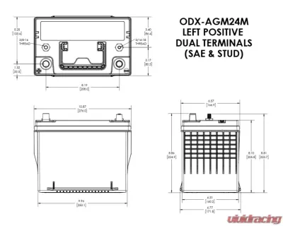 Odyssey Extreme AGM Battery 24M-PC1500 - ODX-AGM24M