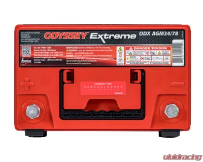 Odyssey Extreme AGM Battery 34/78-PC1500DT - ODX-AGM34 78