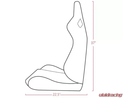 Status Racing RTX Reclining Seat Red Pair - SRS1052-R