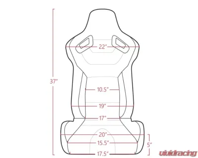 Status Racing RTX Reclining Seats Pair - SRS1052