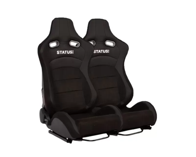 Status Racing Touring Reclining Seat Black Pair - SRS1064-B