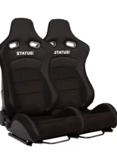 Status Racing Touring Reclining Seat Black Pair                                     - SRS1064-B - Image 4