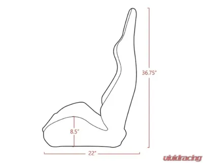 Status Racing Touring Reclining Seat Black Pair - SRS1064-B