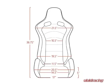 Status Racing Touring Reclining Seat Premium Materials Pair - SRS1064-Premium