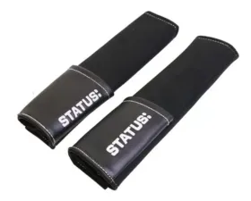 Status Racing White Trim Seatbelt Pad w/ Pocket