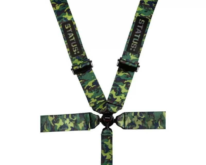 Status Racing Camo 5 Point Camlock Harness - SRSB5.C