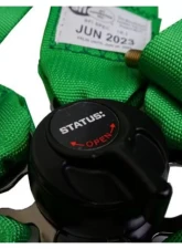 Status Racing Green 5 Point Camlock Harness                                     - SRSB5.G - Image 3
