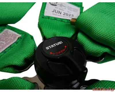 Status Racing Green 5 Point Camlock Harness - SRSB5.G