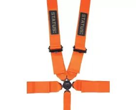 Status Racing Orange 5 Point Camlock Harness