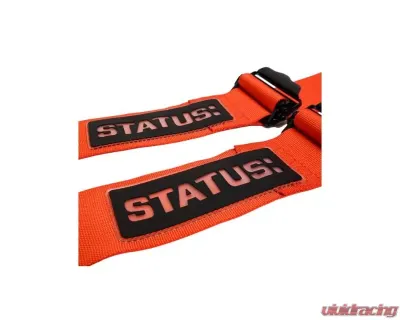 Status Racing Orange 5 Point Camlock Harness - SRSB5.O